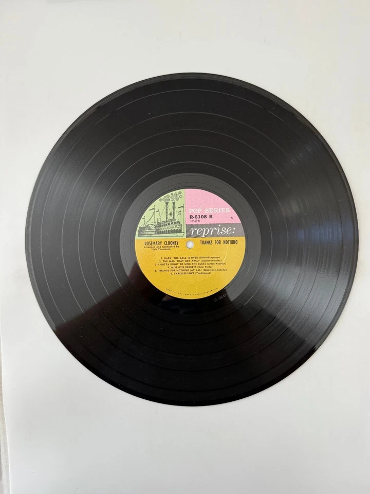 Rosemary Clooney - Thanks For Nothing 12" LP Record 1965 Reprise Pop 33RPM Foto 3 de 4