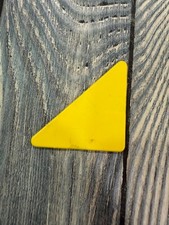Vintage Play Kitchen Replacement Cheese Slice 2" Yellow Plastic Toy Part