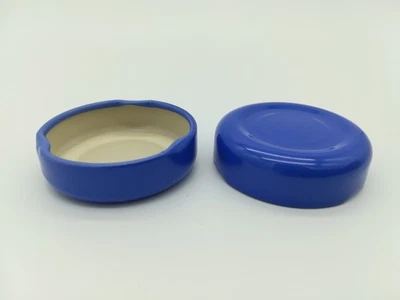 Schraubdeckel Verschluss für Ketchup-Flaschen Twist off TO38 blau - hoher Rand - Bild 1 von 2