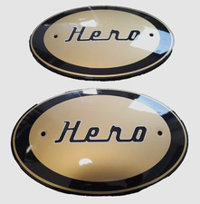 Bullit Bluroc Hero 125cc Seitenteile - Schwarz & Gold - Links & Rechts - Original OEM