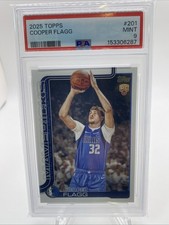 🔥 2025-26 Topps - Cooper Flagg #201 (RC) PSA 9 Dallas Mavericks