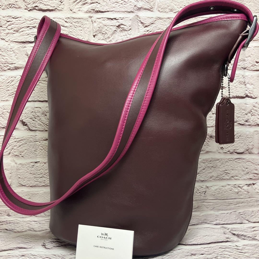 Coach 75th Anniversary XL Brown Leather Duffle Bag F57458