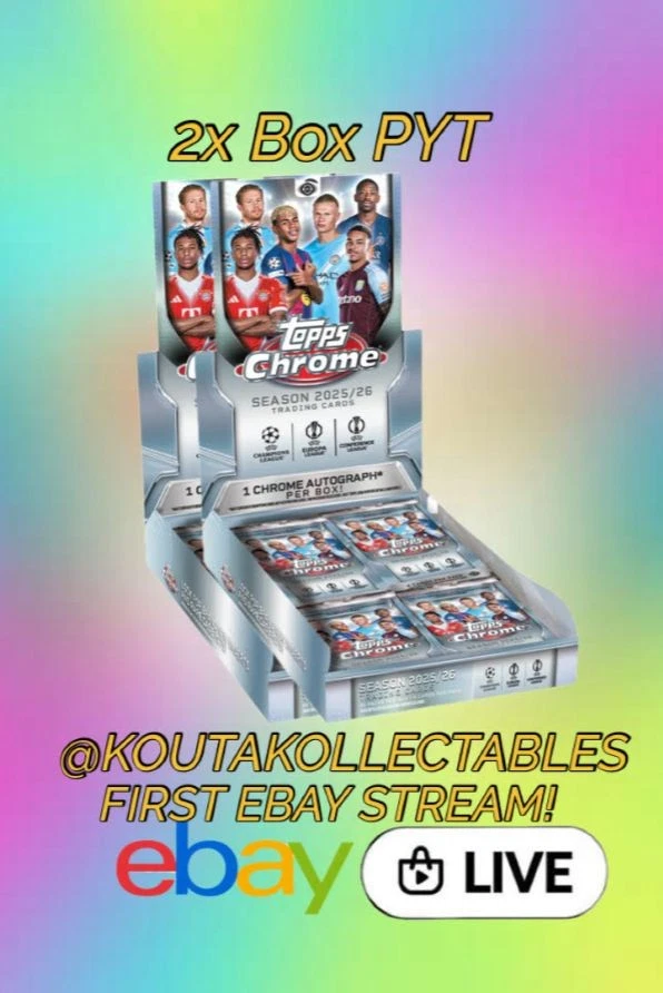 2x Topps Chrome Uefa Club Comps Hobby PYT Box Break🔥