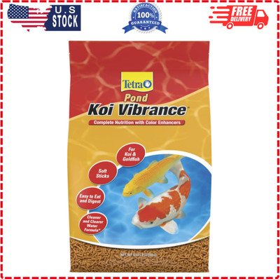 TetraPond Koi Vibrance,Soft Sticks, Easy to Digest Floating Pond Food, 5.18 lbs