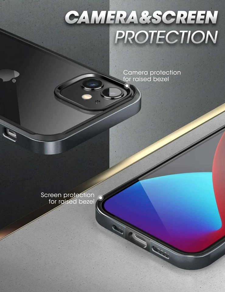 For iPhone 11 6.1", SUPCASE Slim Metal Frame Case w/ TPU Inner Bumper Back Cover - Image 3 of 4