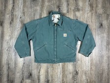 Vintage Carhartt Detroit Jacket Green Special No.CR263 HTF Rare