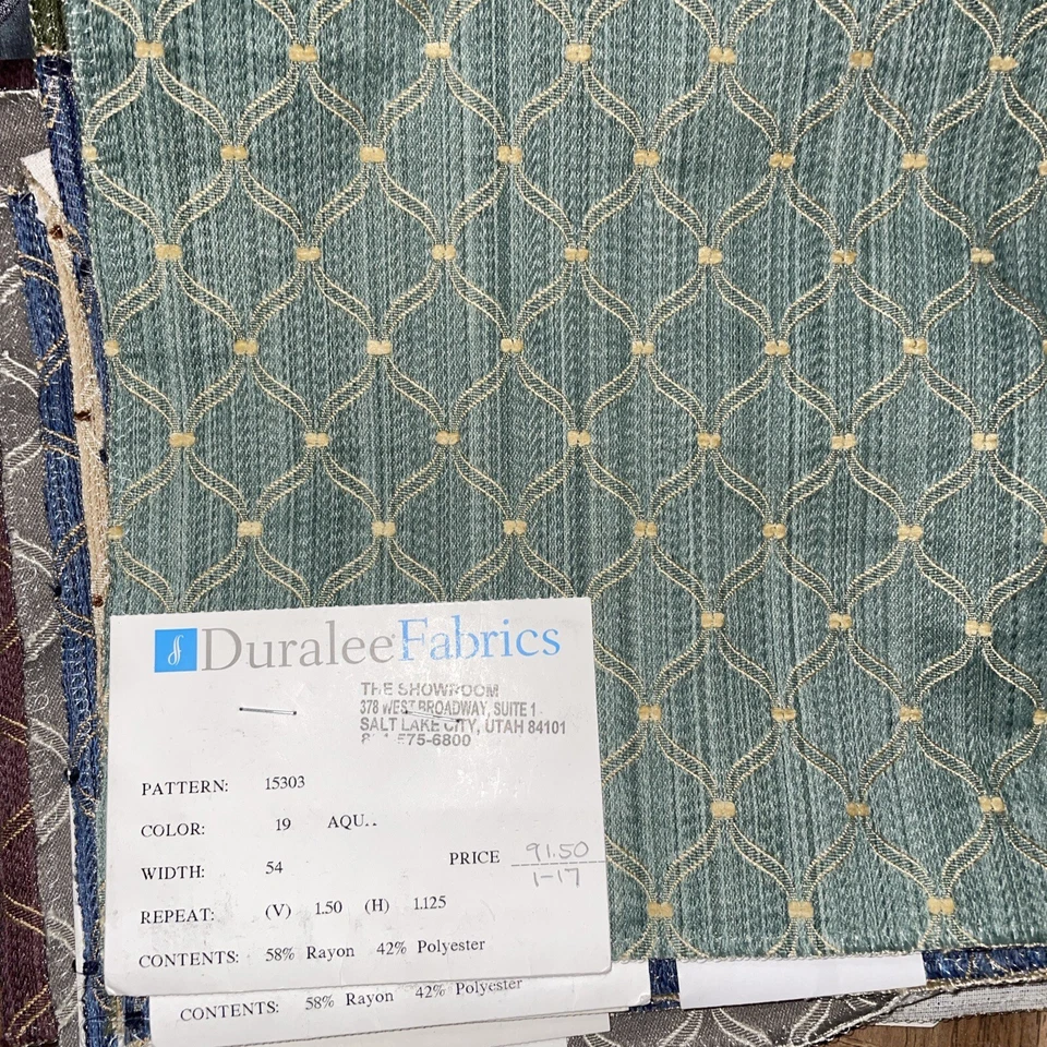 Upholstery Fabric sample lot Of 27 Pieces Designer fabrics - Image 2 of 4