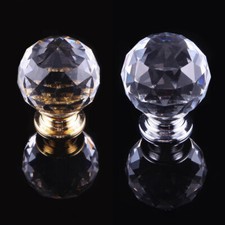 Handle Gold Glass Door European Crystal Shower Drawer Single Hole Cabinet