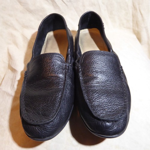 🥿 Hush Puppies Moc Toe Loafers 9.5 W Black Leather; Leather Lining and Insole - Picture 15 of 16