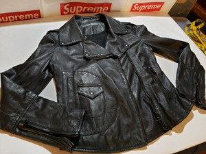 used leather biker jacket