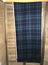 Joan Kessler Concord Fabrics USA Green Blue Tartan Plaid 3.5 yards Cotton 44" w