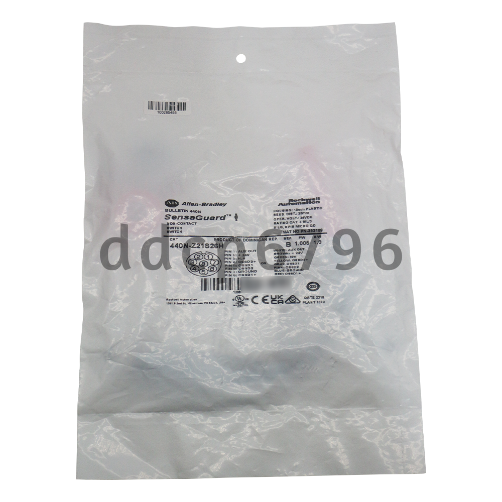Non Contact Switch,SensaGuard 440N-Z21S26H Standard Code New Allen