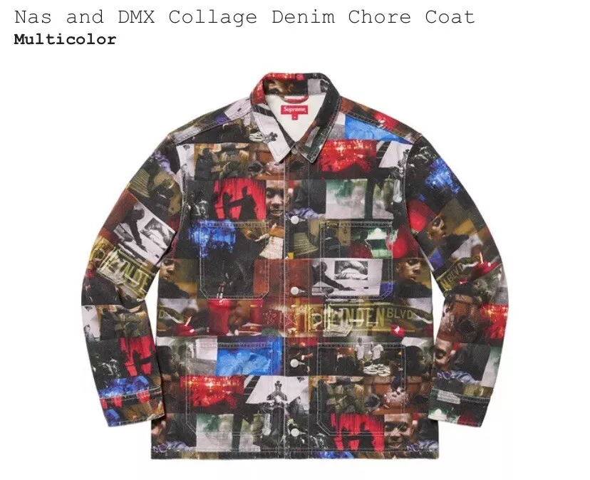 Supreme Nas and DMX Denim Chore Coat XLARGE SOLD OUT. In Hand!