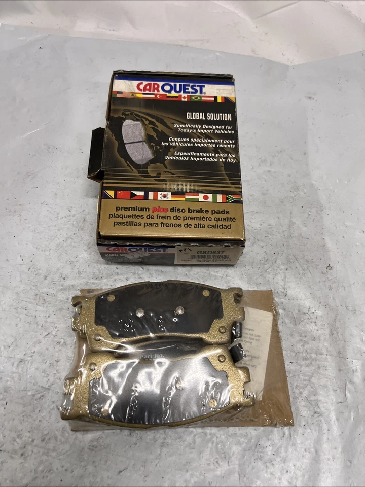 Juego de pastillas de freno de disco premium hecho en EE. UU. GSD637 para Ford, Mazda, 1994-2002 F62Z2001AA Foto 2 de 4