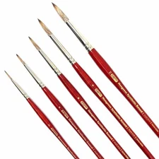 AS-217 Mongoose Synthetic Rounds Brush Set 5 pcs 