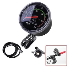 Vintage Style Bicycle Bike Speedometer Analog Mechanical Odometer With Hardware