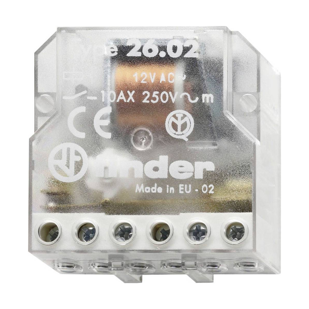 FINDER 26.04 Relè passo passo 12V AC 2 contatti 10A 250V 4 sequenze