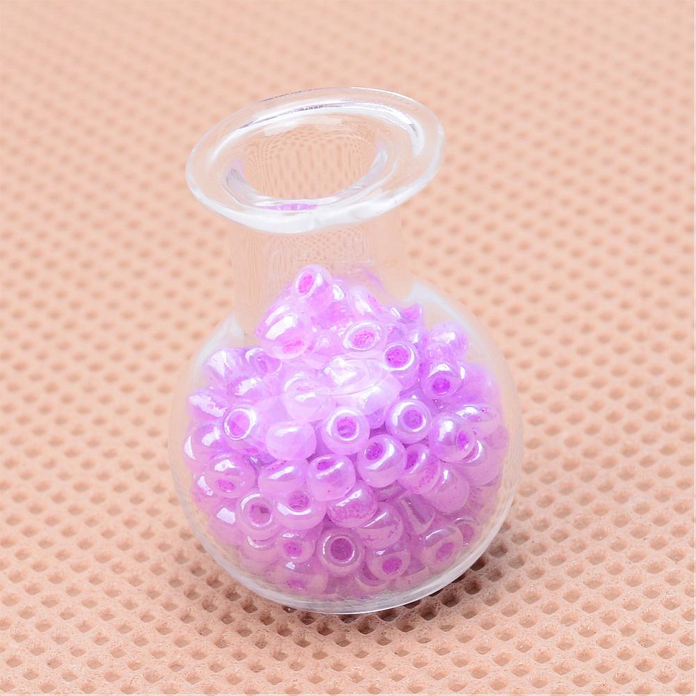 Small Glass Bottles For Crafts 5 Small Glass Bottles - Mini Vials In Oval, Round & Hexagon Shapes For Crafts Small Decorative Bottles - Foto 7