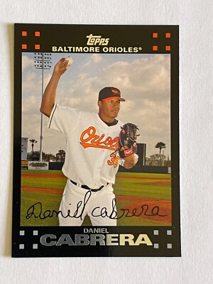 【スタルヒン⑤】激レア　スタルヒンめんこ　カード　関連雜誌選手名鑑セット 2007 TOPPS DANIEL CABRERA #54 PITCHER BALTIMORE ORIOLES BASEBALL