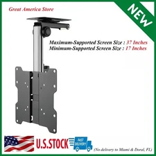 ZeboZap ZZTVC8022 Flip Down Ceiling TV and Monitor Mount | Gazebo| RV TV Mount |