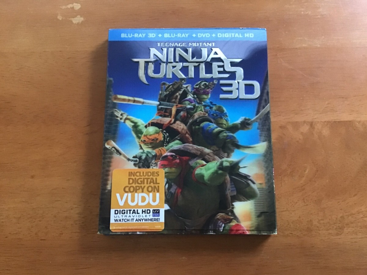 Teenage Mutant Ninja Turtles Blu-ray 3D + Blu-ray + DVD | eBay
