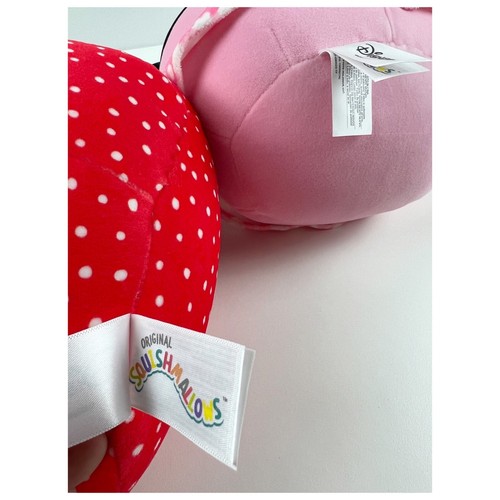 NWT Disney Mickey & Minnie Mouse Pair 2023 Squishmallows Plush Stuffed 8" - Picture 8 of 8