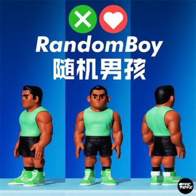 RANDOM BOY 100PCS Limited Fashion Collectibles Figure Painted Model New In Stock