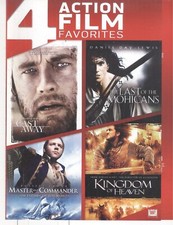 No Disc ORIGINAL COVER ART 4 Action Film Favorites 2014 DVD Cover Cast Away