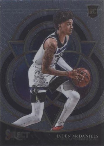 Jaden McDaniels 2020/21 NBA Chronicles Marquee Green foil Rookie