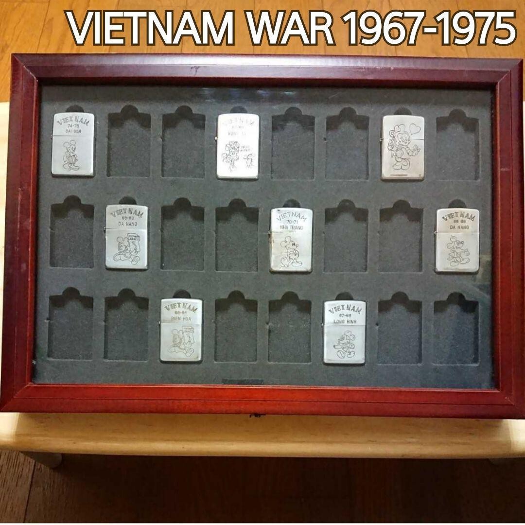 Vietnam 8 set of Zippo with Collection case Mickey and Minnie 1960 