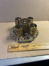 Vintage Stylebuilt Gold Filigree Lipstick Holder Fancy