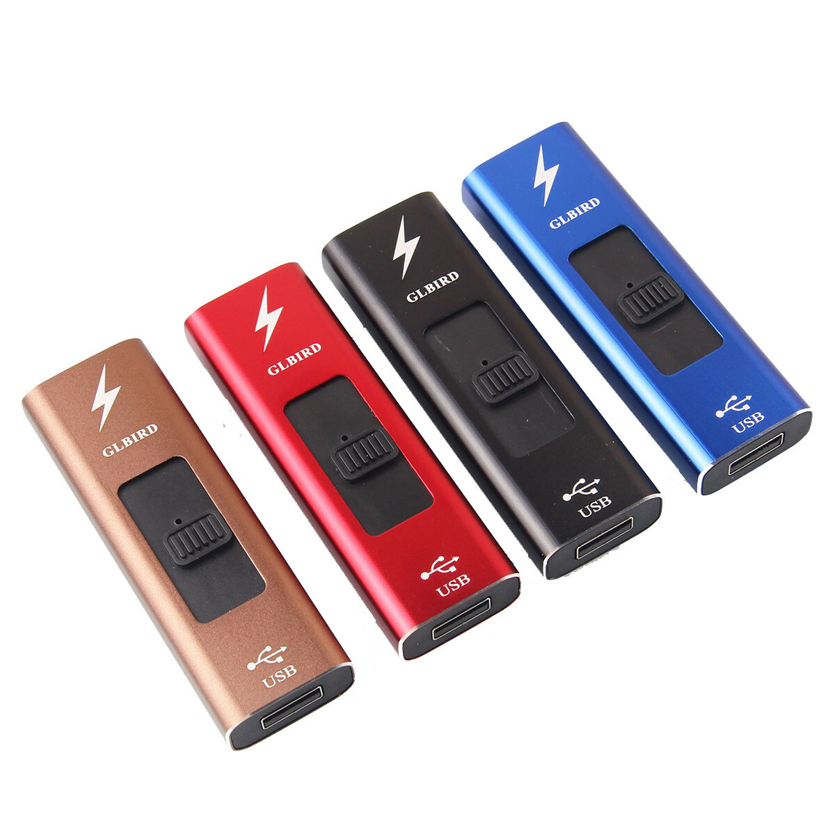 best electric cigarette lighter USB Rechargeable Flameless Electric Cigarette Lighter Pulse Arc Metal  Windproof