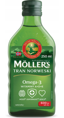 Mollers Norwegian Fischöl Lebertran Omega 3 EPA DHA Fish Oil Natural 250ml