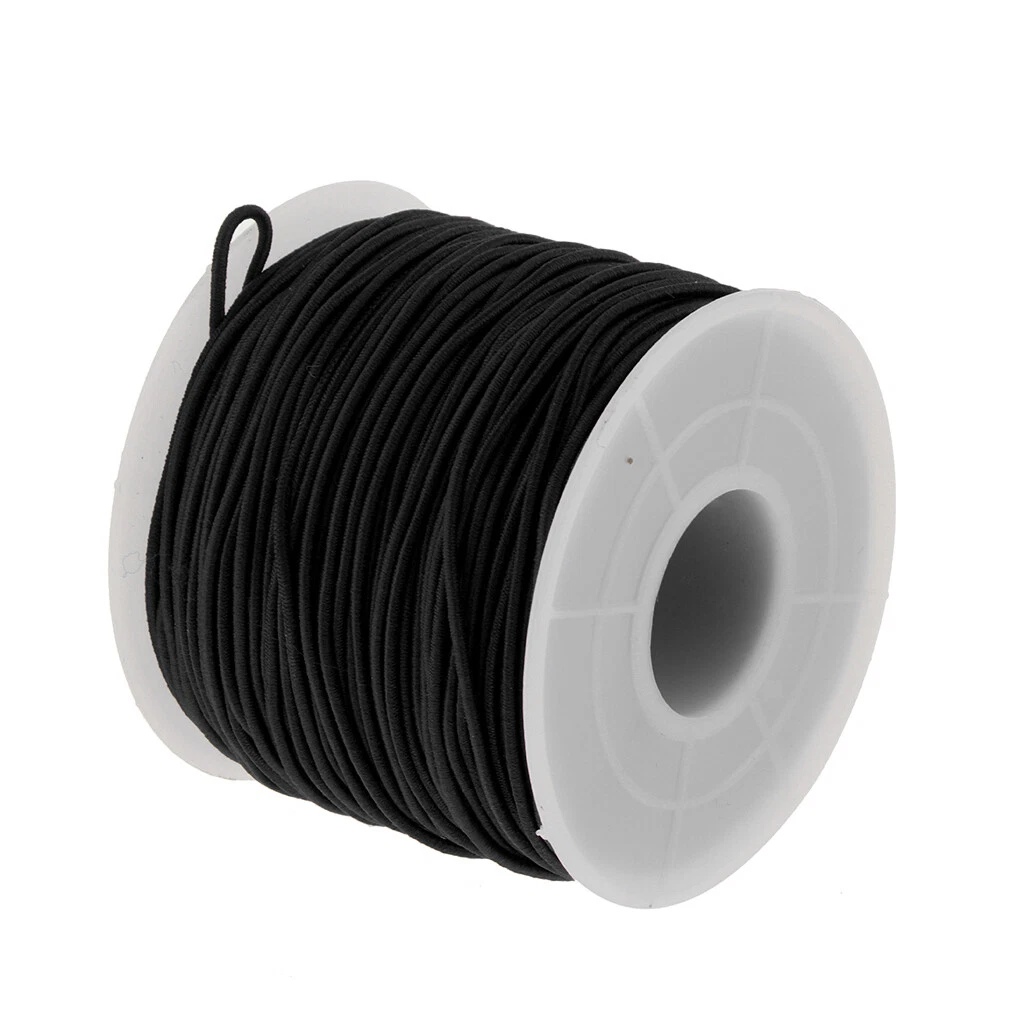 Black 0.8mm Elastic String Thread Cord Wire For Bracelet Jewelry Making