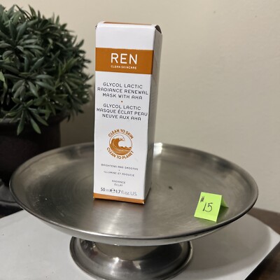 Ren Clean Skincare Glycol Lactic Radiance Renewal Mask with AHA 50ml