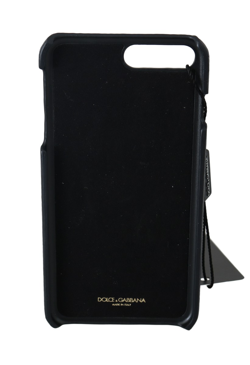 DOLCE&GABBANA - D&G ドルチェ&ガッバーナ Jazz iPhone 7/8 ケース DOLCE & GABBANA Phone Case Cover Blue Leather Jazz Musicians