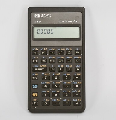 Vintage HP Hewlett Packard 21S STAT/MATH Statistical Stats Calculator WORKING