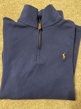 Ralph Lauren Polo 1/4 Zip Blue Quarter Boys XL 18-20 . Worn Once