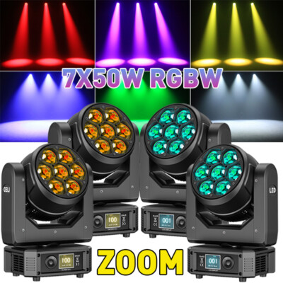 4 Stücke 350W LED Zoom Wash RGBW Moving Head Bühnenlicht DMX Spotlicht Hochzeit