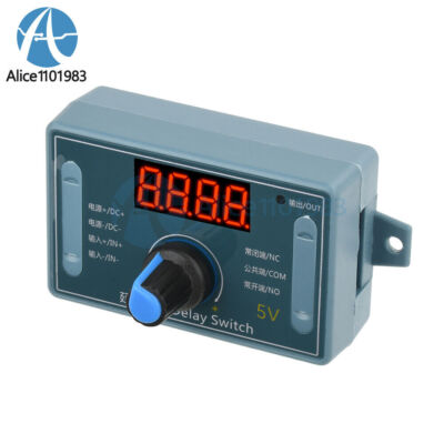 DC5V 12V 24V Adjustable Time Delay Relay Module LED Digital Timer Control Switch