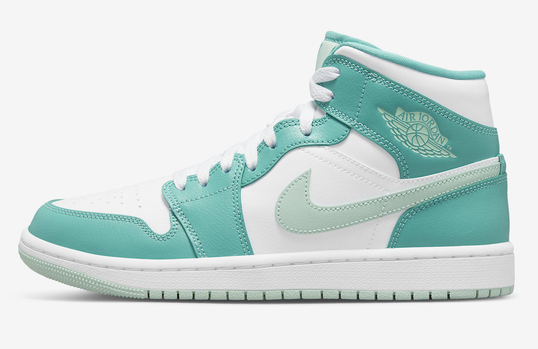 Nike Air Jordan 1 Mid Washed Teal White Marina Green DV2229-300 Womens New  | eBay