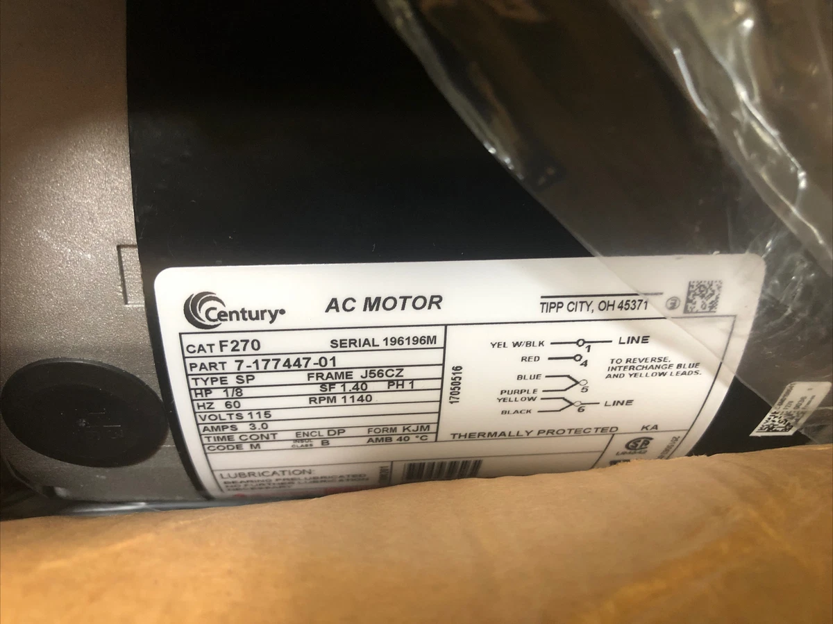 CENTURY Keyed General Purpose Industrial Electric Motors for sale | eBay
