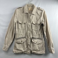 Lily Aldridge For Velvet Graham & Spencer Utility Jacket Size Xsmall Army Cargo
