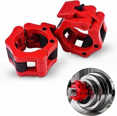 1'' Inch Olympic Barbell Clamps Quick Release Locking Collar Clips Weightlifting