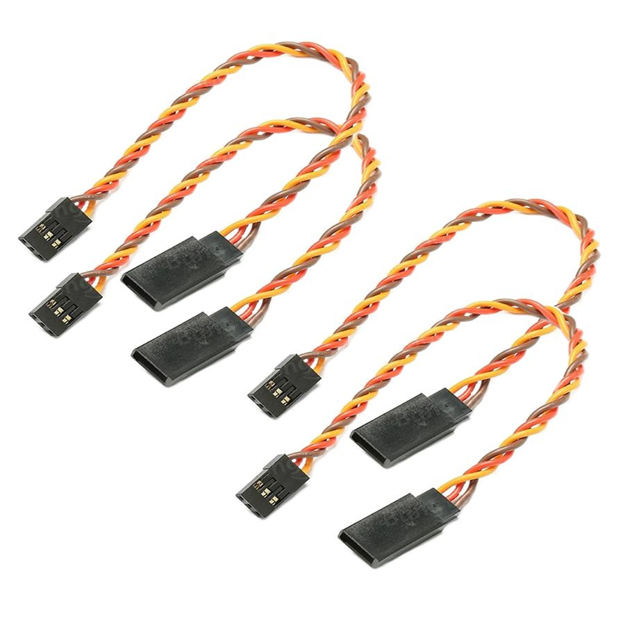 Lot 10x Câble Servo Rallonge JR 30cm – Twisted 22AWG Silicone – Pour Drone & Modélisme RC Câble Torsadé Servo 22AWG