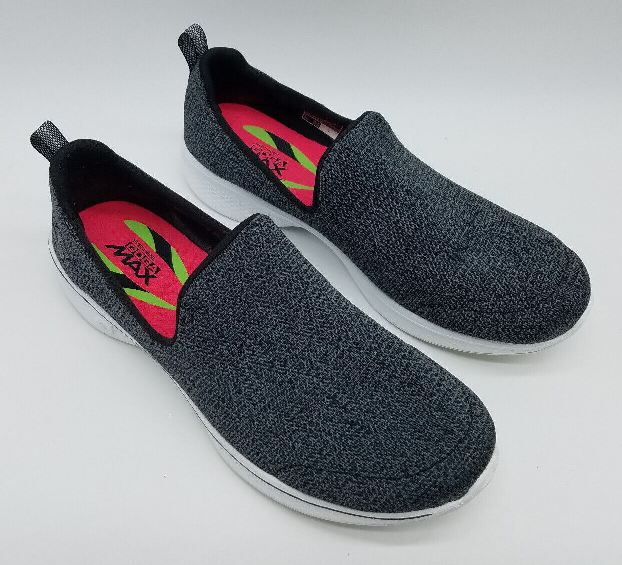 Skechers Go Walk Women's Size 10 Comfort Slip On Shoes Black Gray