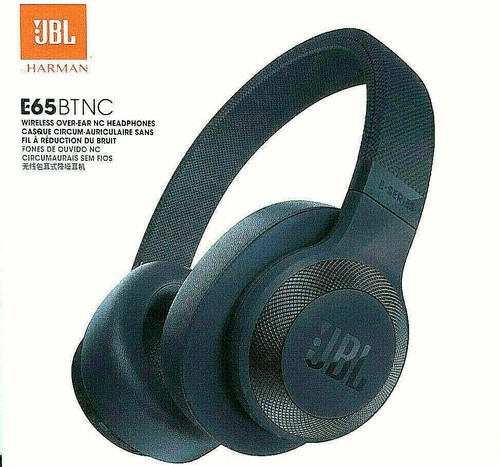 JBL E65 Bluetooth Over-Ear Auriculares negro/azul/blanco ⭐ Cancelación activa de ruido - Imagen 4 de 4