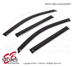 For-Chevrolet-Tahoe-2015-2016-Outside-Mounted-Dark-Smoke-JDM-Window-Visors-4pcs
