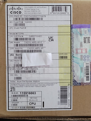 New C9200L-48PL-4X-E Catalyst 9200L 48-port Clean SN (We buy and sell Cisco)