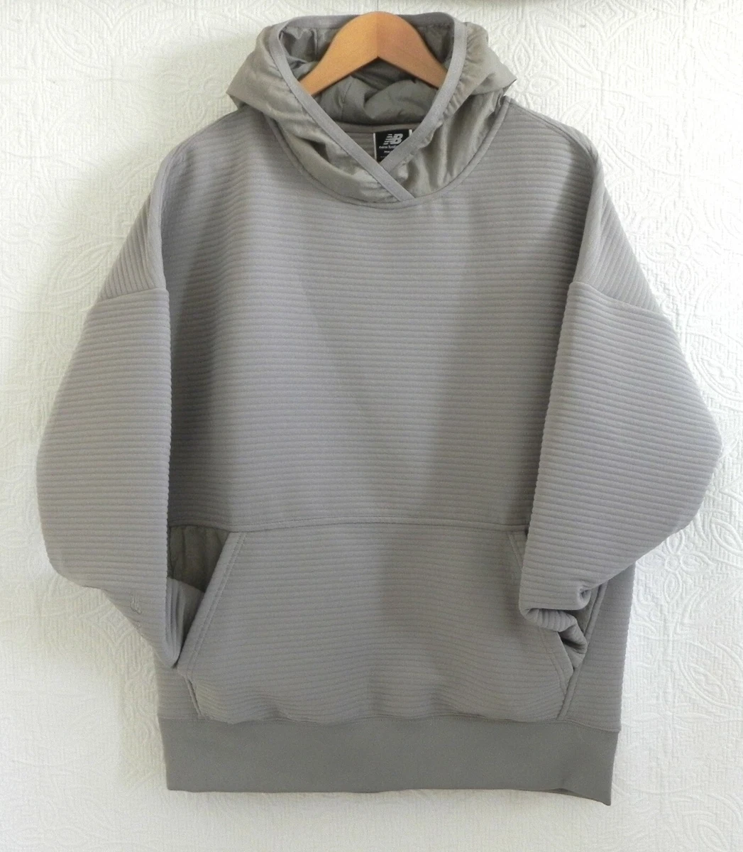 New Balance Hoodie Pullover Quilted Long Sleeve Kangaroo Pocket Size M